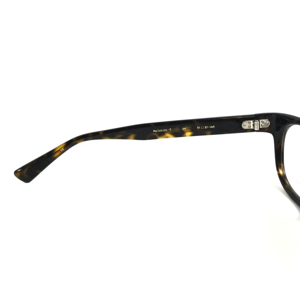 Eyevan Eyeglasses Frames Malecon-E DT Dark Tortoise Horn Rim Browline 51-21-145